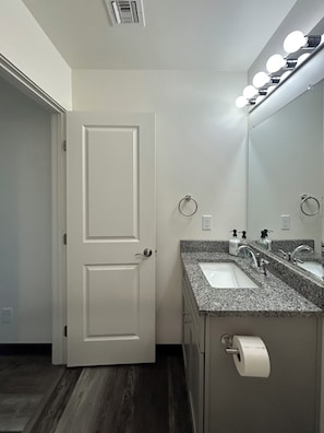 Towels, soap, toilet paper