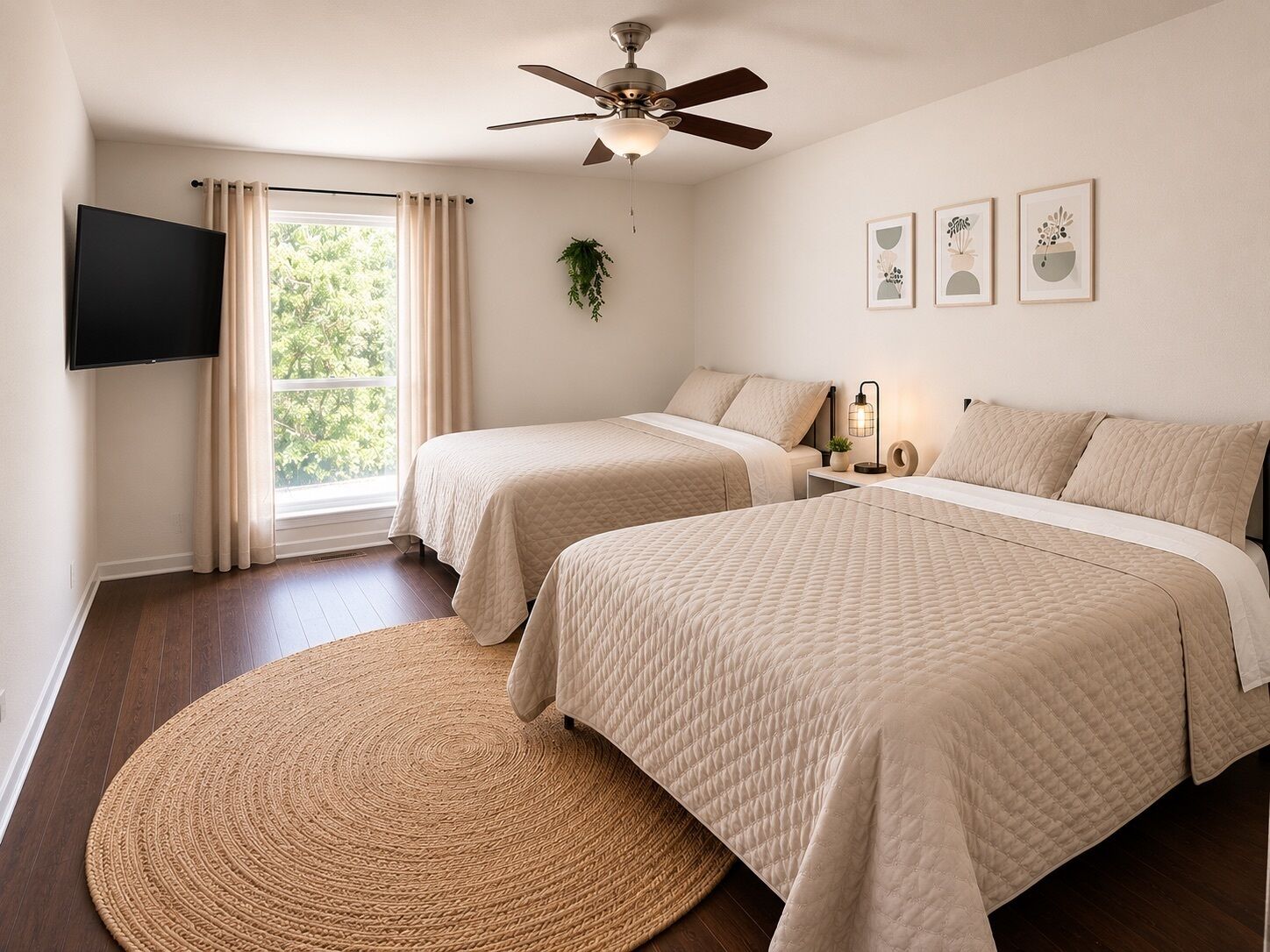 4 bedrooms, desk, iron/ironing board, WiFi
