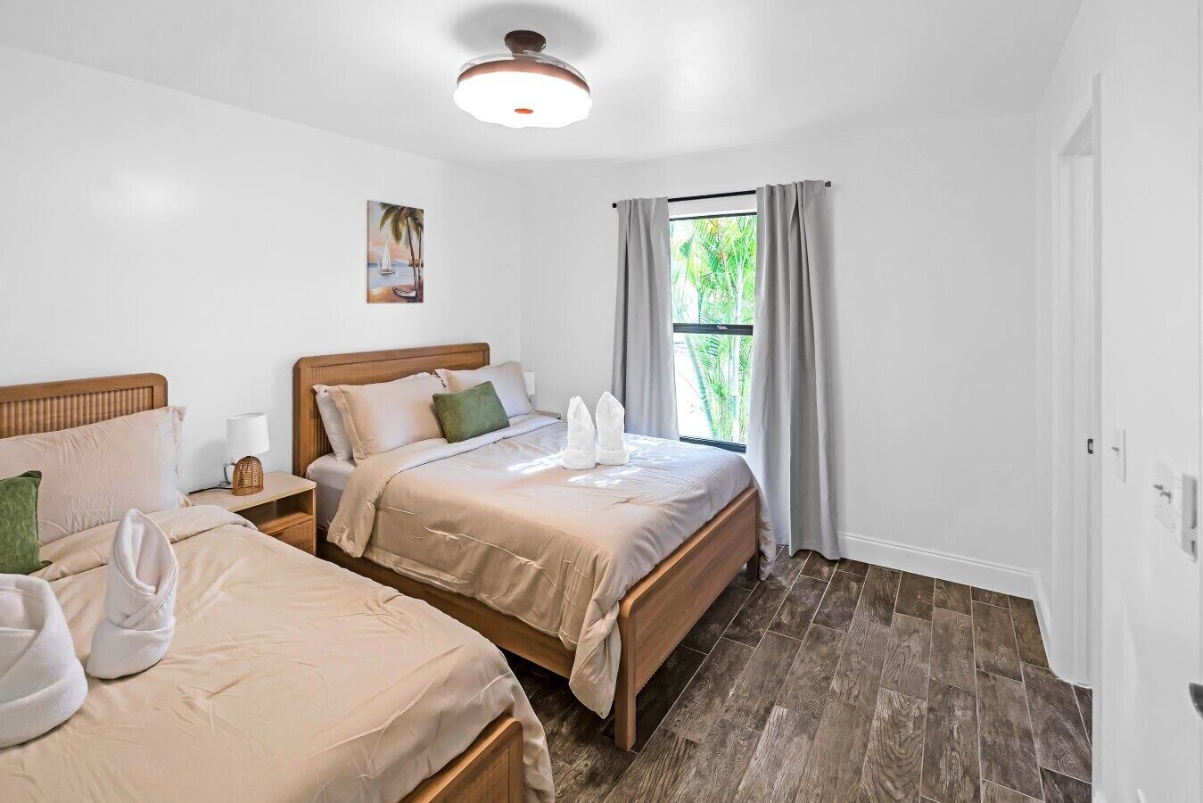 3 bedrooms, iron/ironing board, travel cot, WiFi