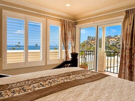 Blackout drapes, iron/ironing board, bed sheets