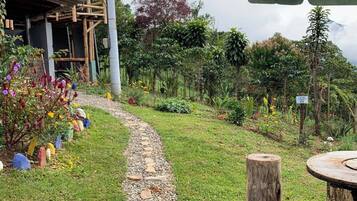 Cabaña, 2 habitaciones, para fumadores, patio | Áreas de la propiedad