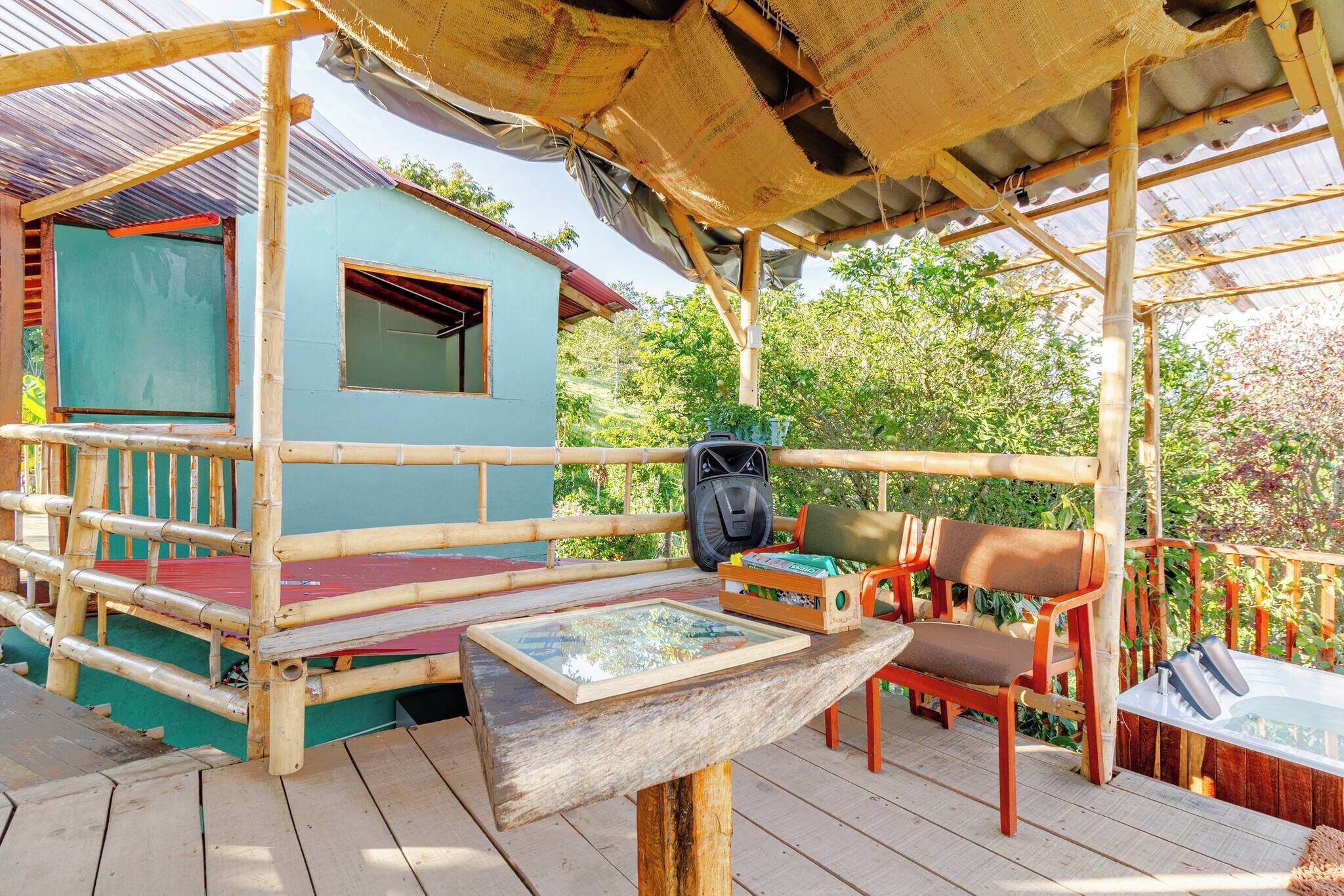 Cabin, 2 Bedrooms, Smoking, Patio | Property grounds