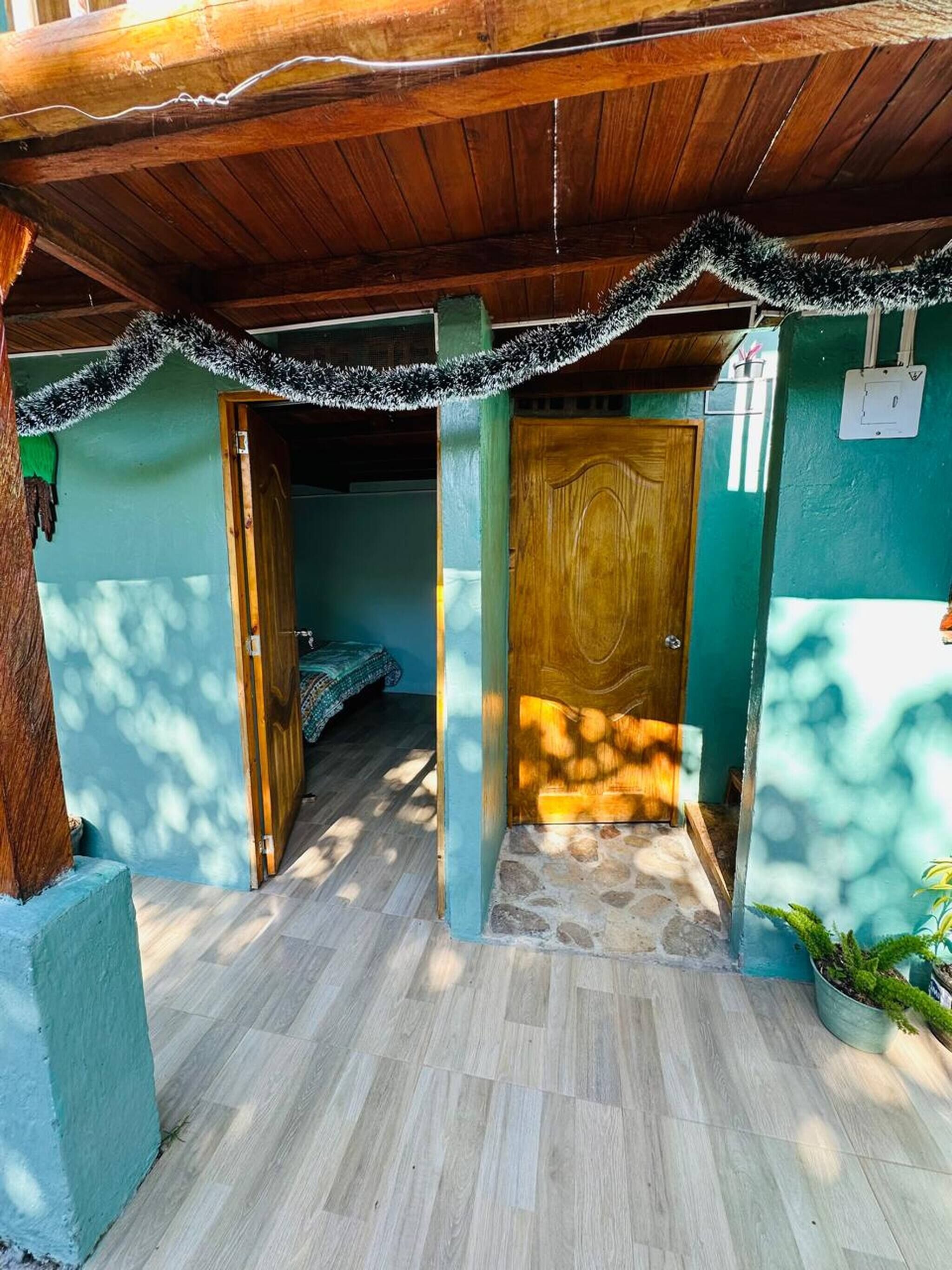 Cabaña, 2 habitaciones, para fumadores, patio | Interior