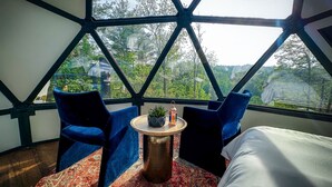 Dining - Glamping Dome | Private Deck + Mtn Views | Spa (Marshall)