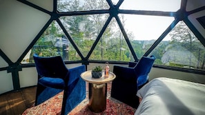 Dining - Glamping Dome | Private Deck + Mtn Views | Spa (Marshall)