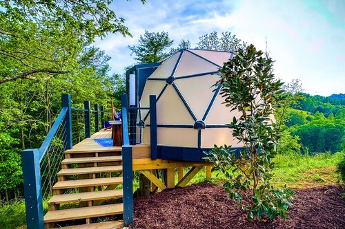 Glamping Dome | Private Deck + Mtn Views | Spa
