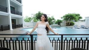 Luxury Triple Pool Access | View from room - B2 Mae Sot Premier Hotel (Mae Sot)