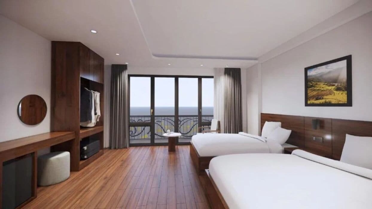 Habitación familiar | Escritorio, sistema de insonorización, wifi gratis y ropa de cama