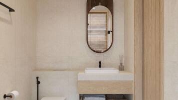 Double or Twin Room, Balcony, Garden View | Bathroom