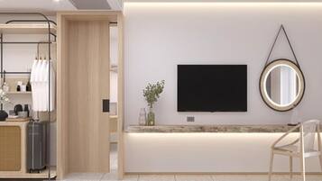 Double or Twin Room, Balcony, Garden View | Interior