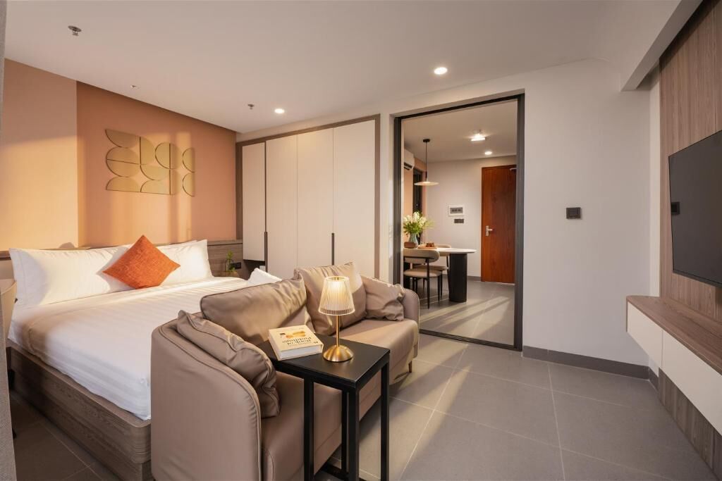 Apartment, 1 Bedroom, Balcony, City View | Desk, blackout curtains, free WiFi