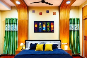 2 bedrooms, Internet, bed sheets - Prana Pulse  Calm, Cozy Stay Near Mysore's Yoga Hub and foreigners friendly (Mysuru)