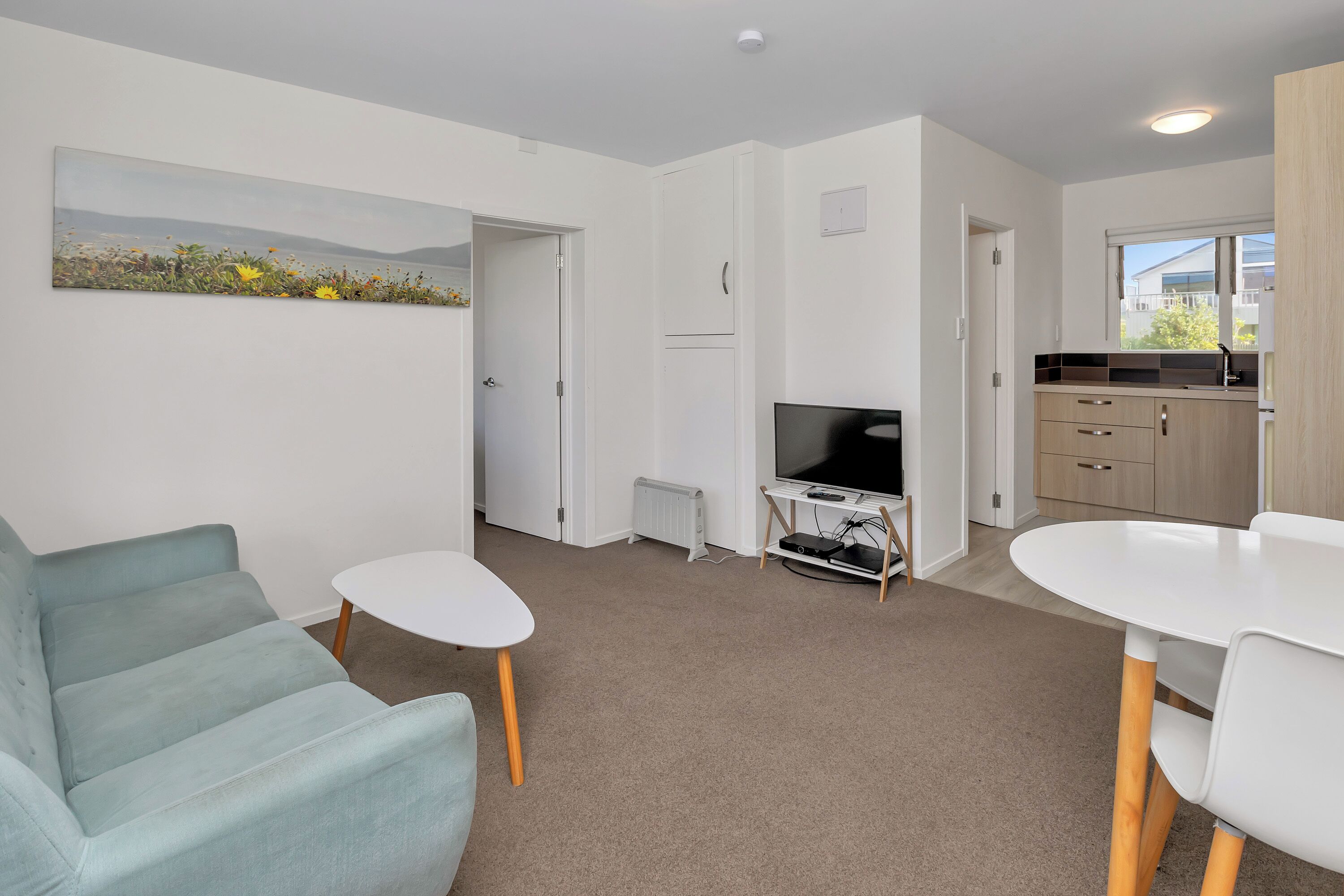 Deluxe-Apartment, 1 Queen-Bett | Wohnbereich