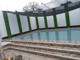Una piscina techada