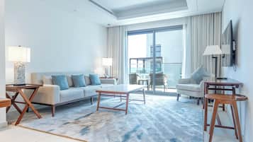 Apartamento, balcón | Zona de estar