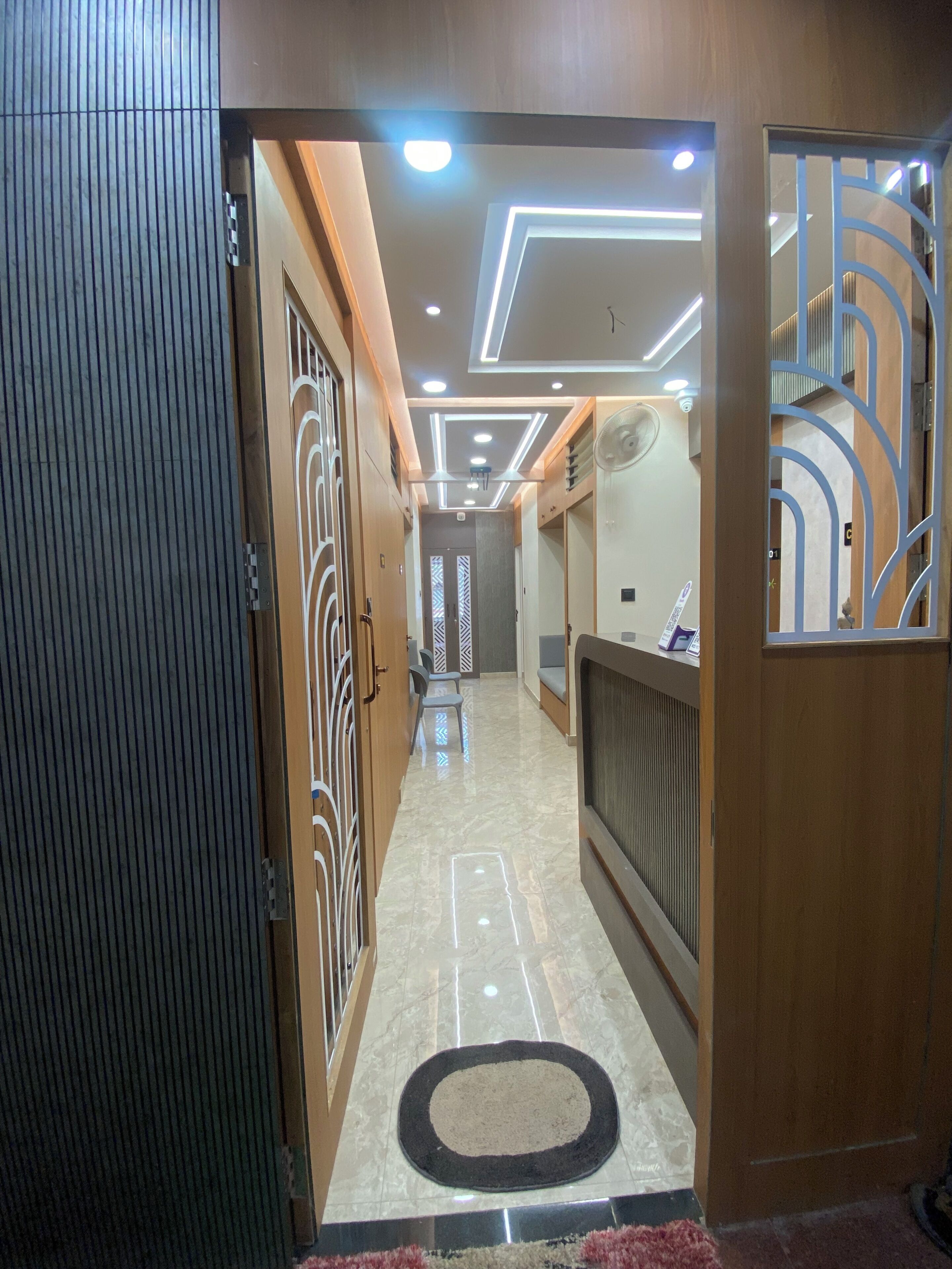 Interior entrance