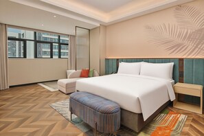 Down duvets, desk, blackout curtains, iron/ironing board - Hilton Garden Inn Guangzhou Huangpu Luogang Science City (Guangzhou)