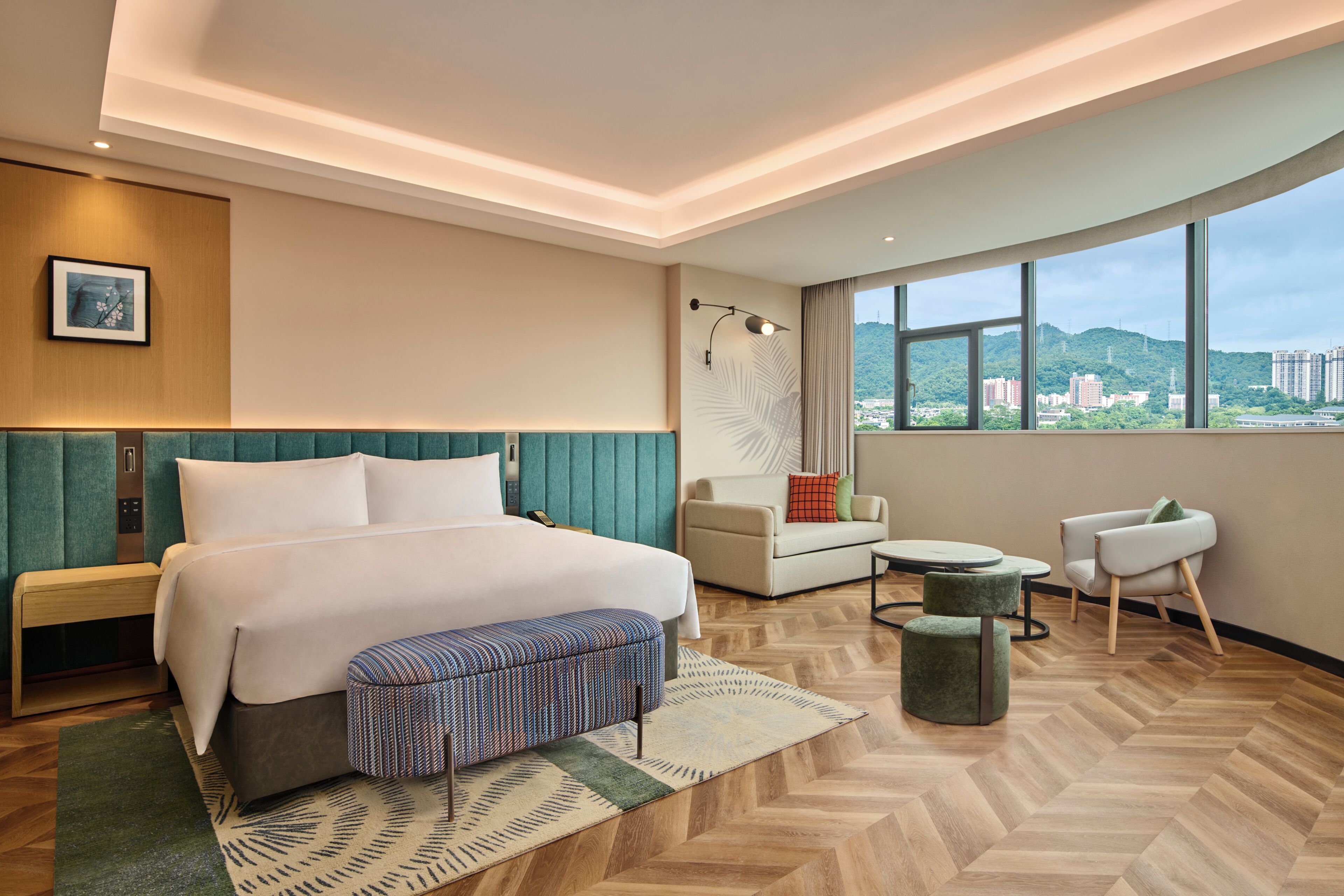 Deluxe Room, 1 King Bed with Sofa bed | Down duvets, desk, blackout curtains, iron/ironing board