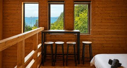 Log Cabin with Ocean Views | Bonfire in a Private Satoyama Forest