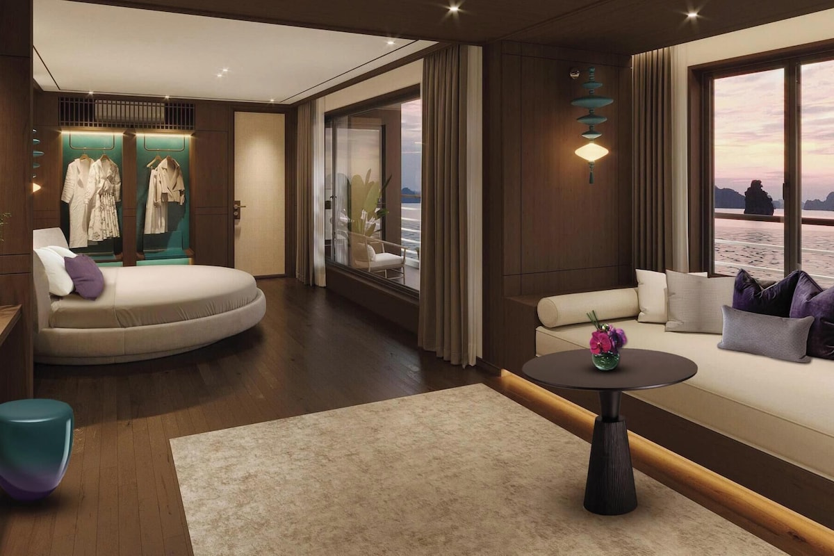 Luxe huisje, balkon, uitzicht op zee | Gratis wifi