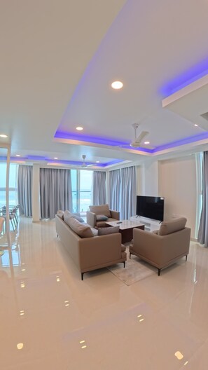Exclusive Apartment, Balcony, Sea View | Living area - The Oceanview Grand Maldives (Male)