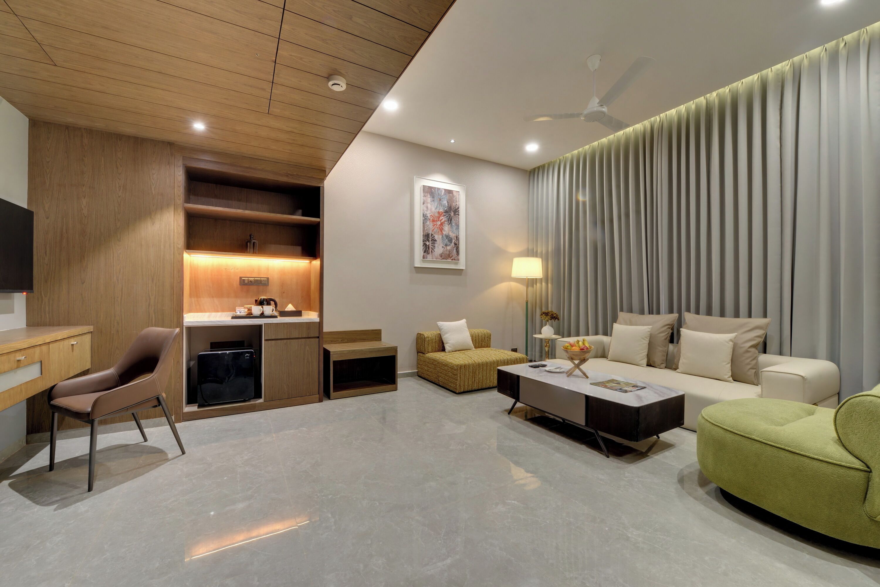 45-inch TV with satellite channels