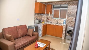 Apartemen, balkon, pemandangan kota | Area keluarga