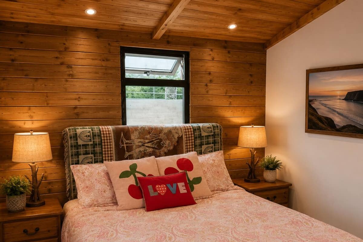 Bungalow, vista al océano | Cortinas blackout, insonorización y wifi gratis