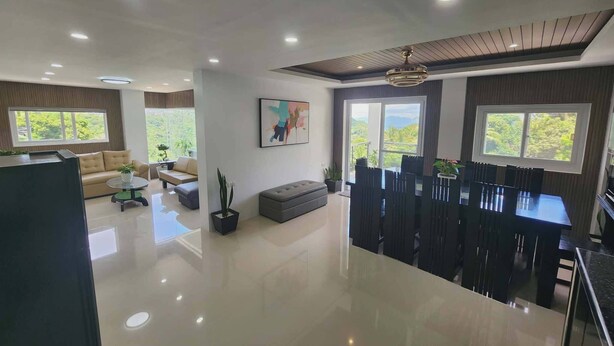 Phòng Suite Executive, ban công, quang cảnh hồ | Khu phòng khách