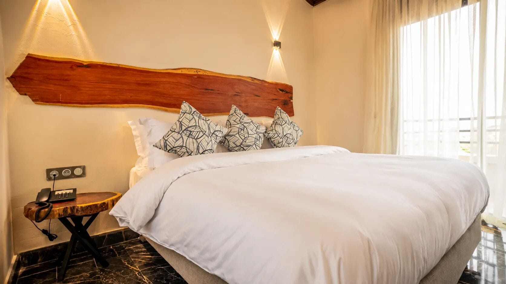 Signature Suite | Premium bedding, down comforters, in-room safe, laptop workspace
