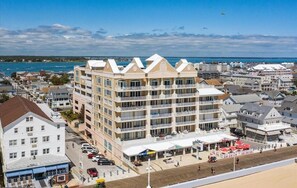 Exterior Beach Side - South Beach is a luxurious building overlooking the boardwalk, beach and ocean. (Ocean City)
