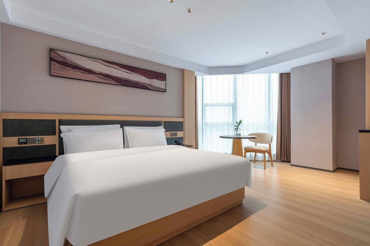 Standard Double Room, City View | Premium bedding, down comforters, blackout drapes, soundproofing