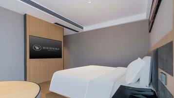 Standard Double Room, City View | Premium bedding, down comforters, blackout drapes, soundproofing