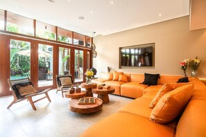 Superior Villa, Patio, Pool View | Living area - Villa NA by GORO (Badung)