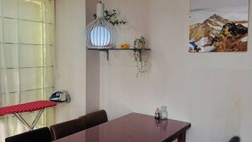 Family Apartment, 2 Bedrooms, Balcony, City View | Dining