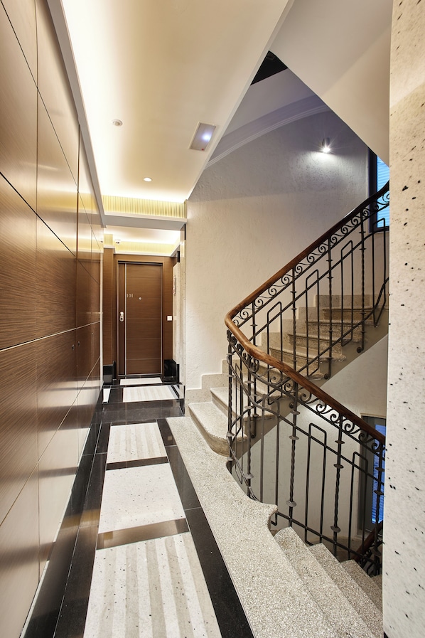 Interior entrance