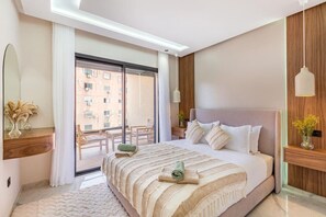 Room - Modern Cosy Flat | Pool | Terrace | Gueliz Center (Marrakesh)
