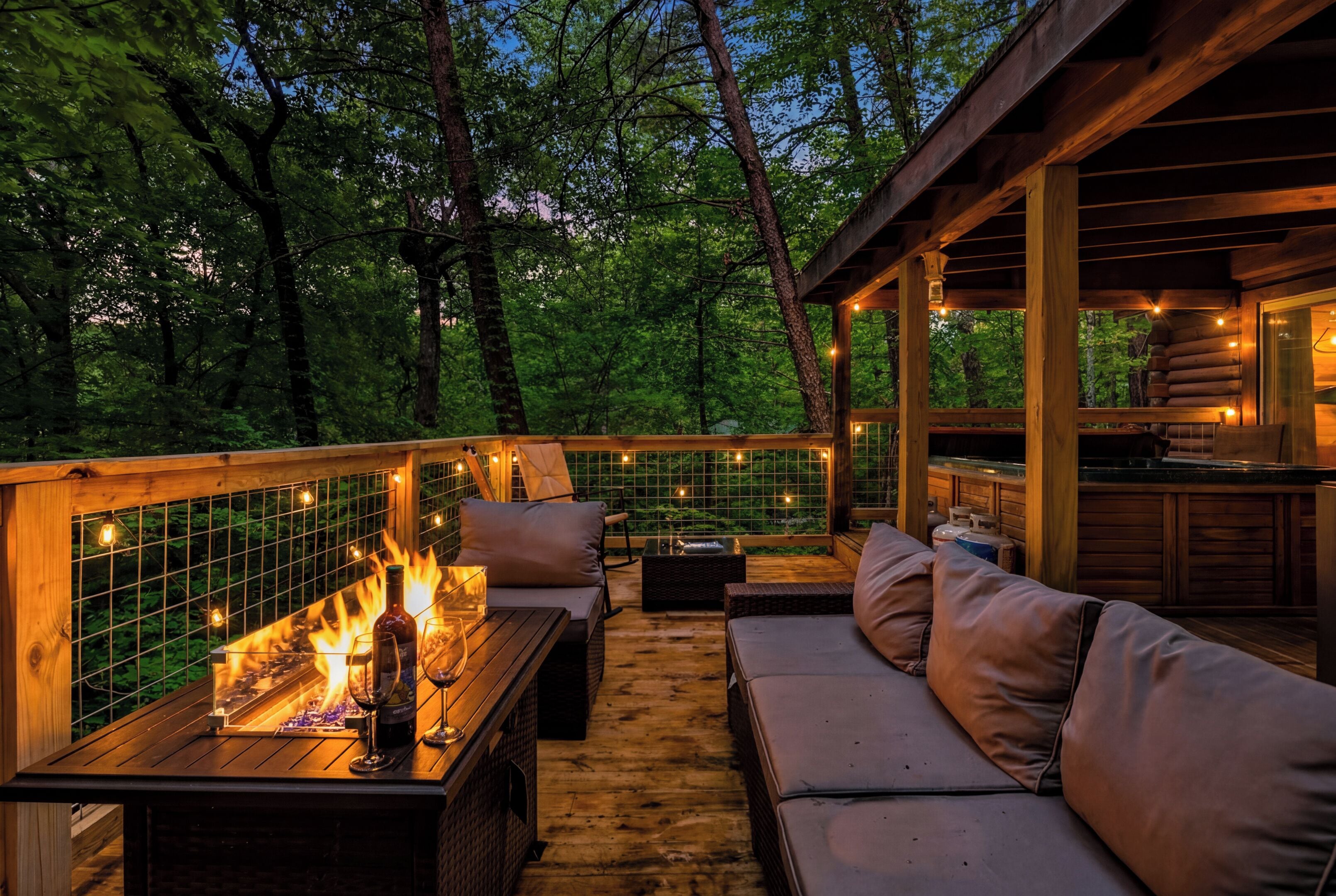 Enjoy the outdoors on the open back deck