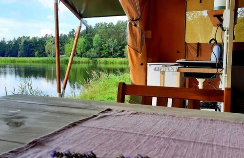 Cztery Stawy Glamp - tent Sienkiewicz with sauna