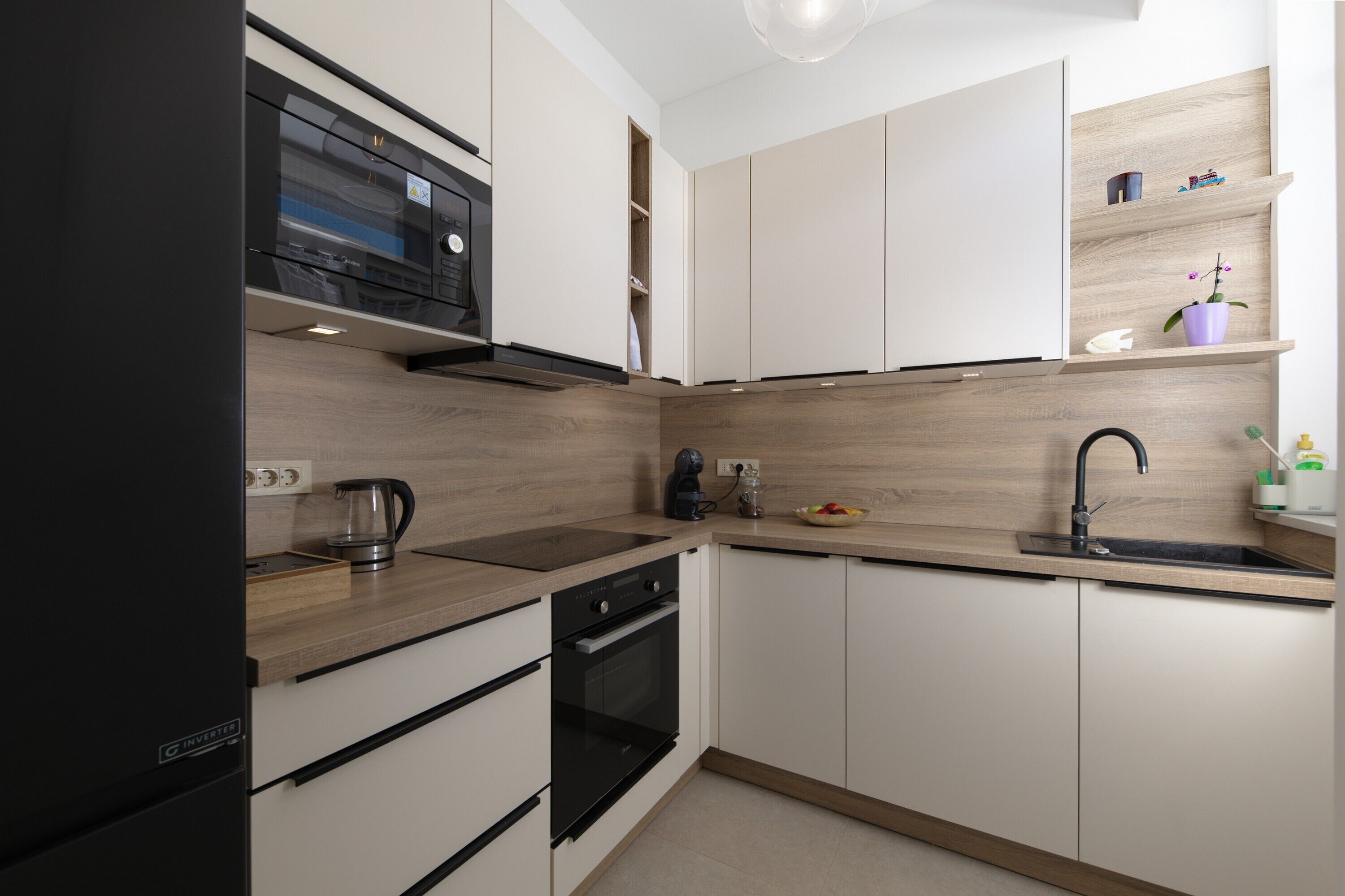Standard Apartment, 2 Bedrooms, Microwave (Seaview and Terrace Apartment La Vita) | Private kitchen