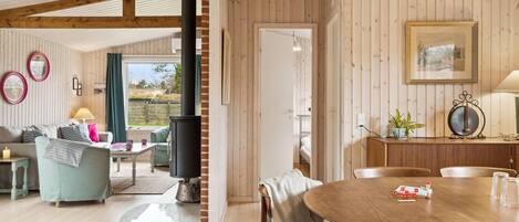 Smart TV y chimenea