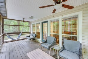 House (2 Bedrooms) | Interior - Off-grid Creekside Cabin Near Lake Jordan (Titus)