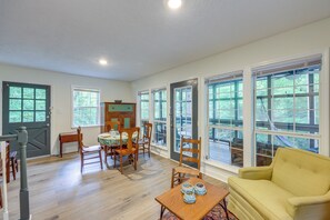 House (2 Bedrooms) | Interior - Off-grid Creekside Cabin Near Lake Jordan (Titus)