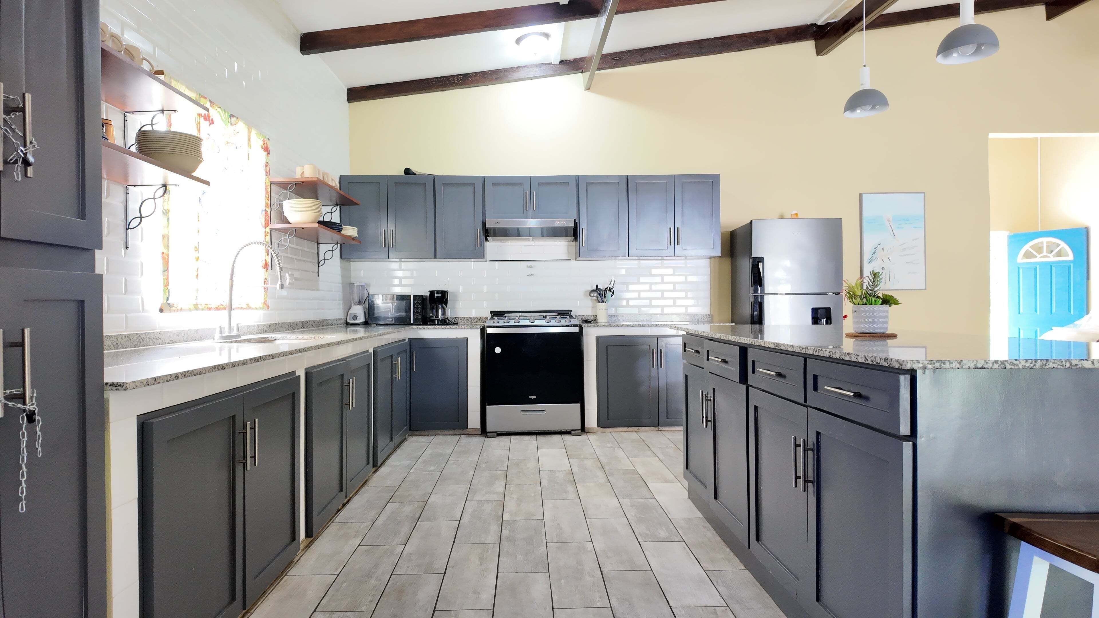 Rumah, 3 kamar tidur | Dapur pribadi | Mesin pembuat kopi/teh, lemari es, dan oven