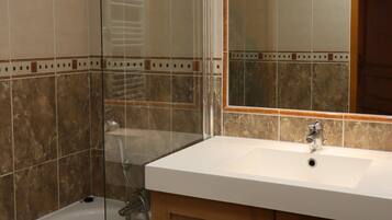 Shower, hair dryer