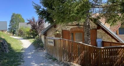 La Bergerie with elevated terrace mountain view