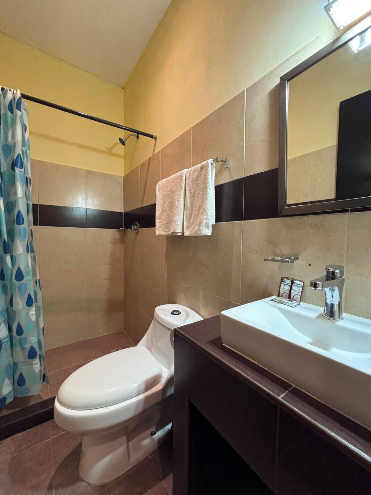 Kamar Standar | Kamar mandi | Shower, perlengkapan mandi gratis, sabun, dan sampo