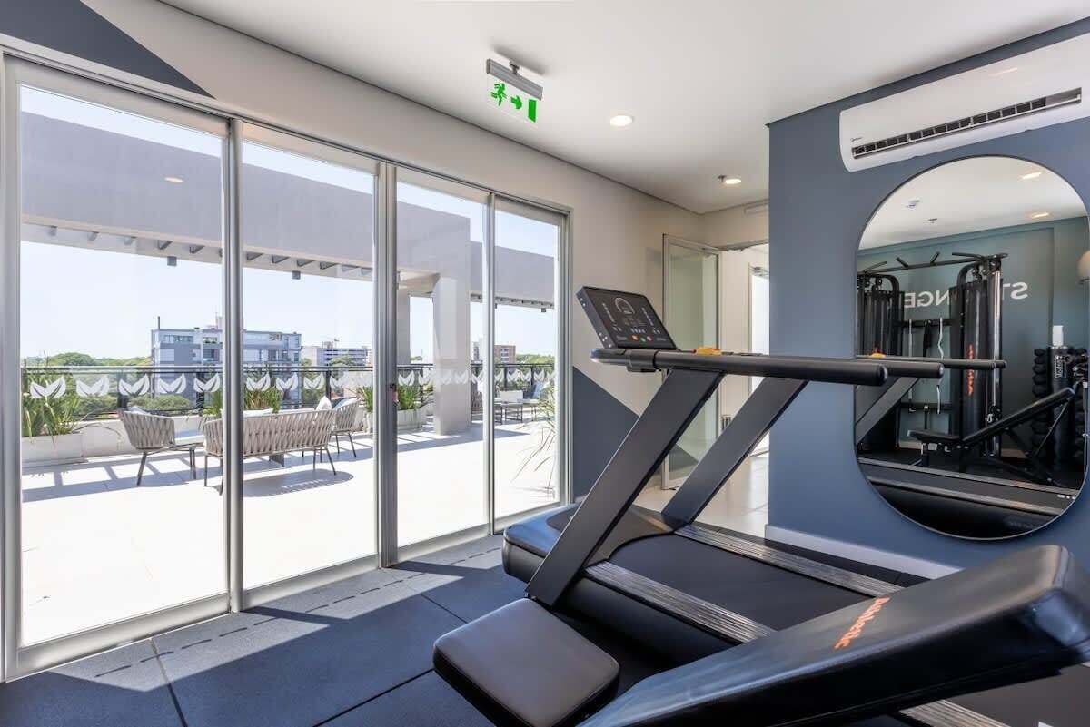 Comfort Apartment, Balcony, City View | Fitness facility