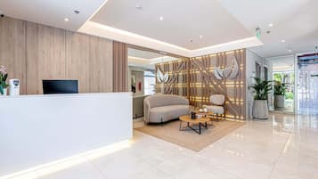 Comfort Apartment, Balcony, City View | Lobby