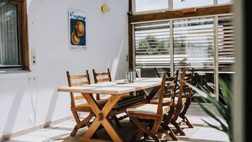 Superior Double Room, Garden View | Outdoor dining